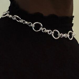 Anthropologie Silver Chain Link necklace